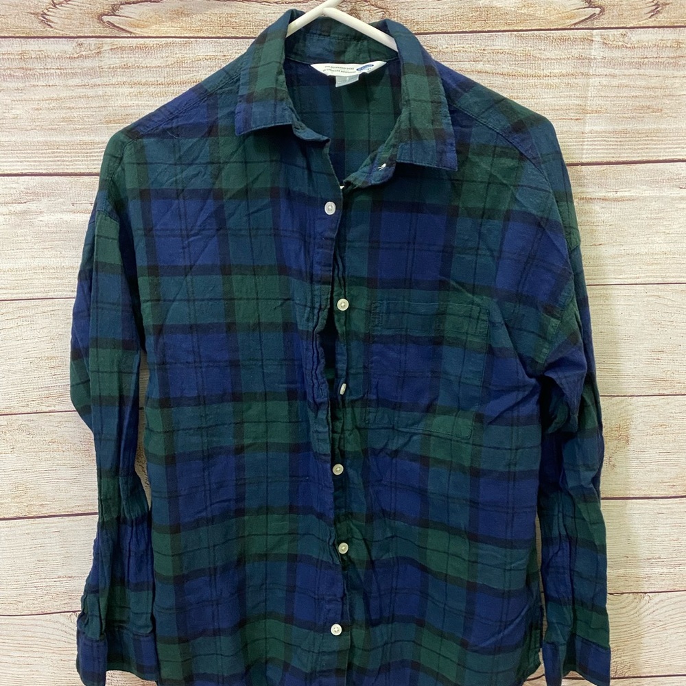 🔥🔥Women’s Old Navy Boy Friend button down shirt S